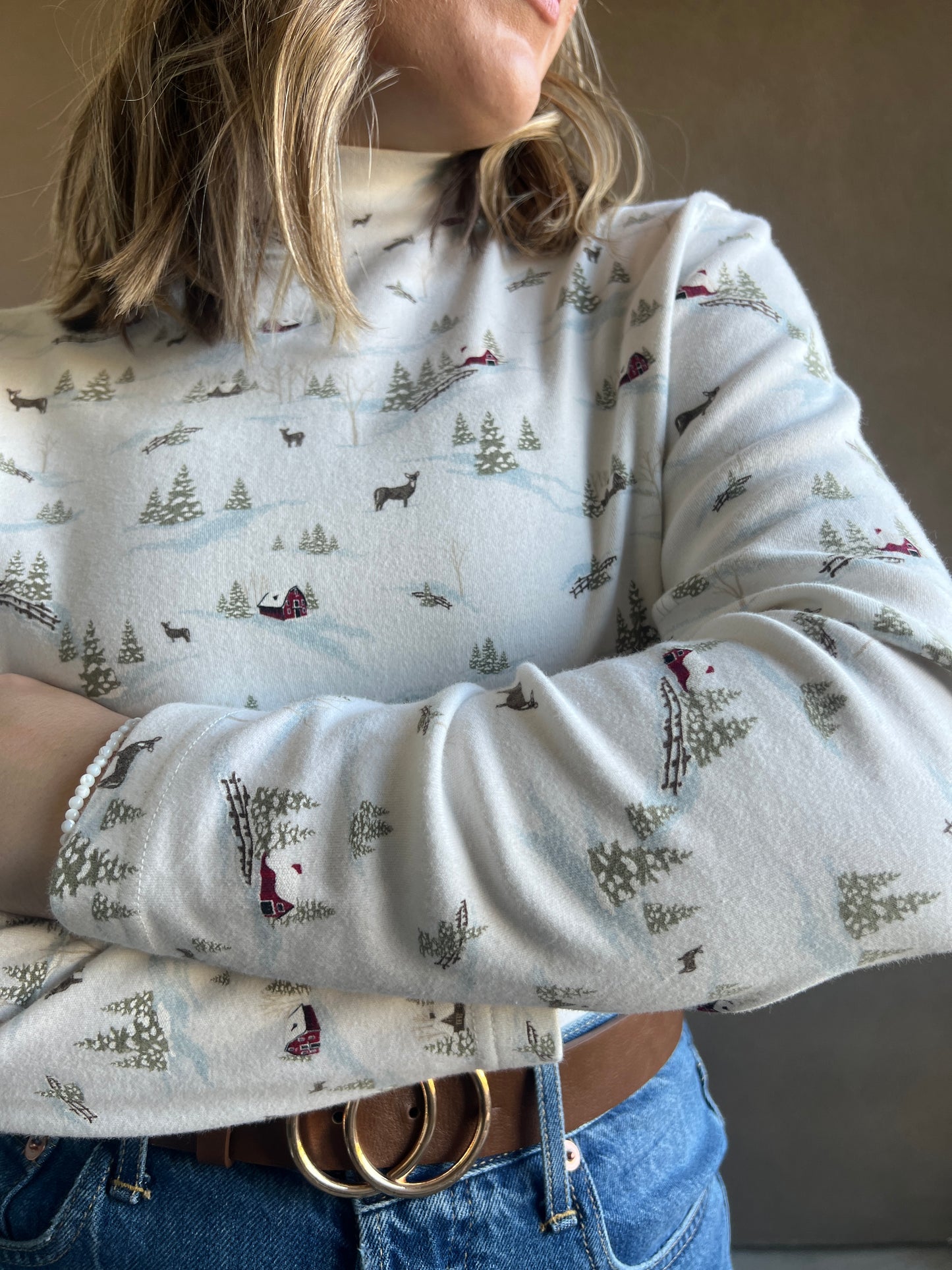 Winter Woodland Mockneck Longsleeve (S)