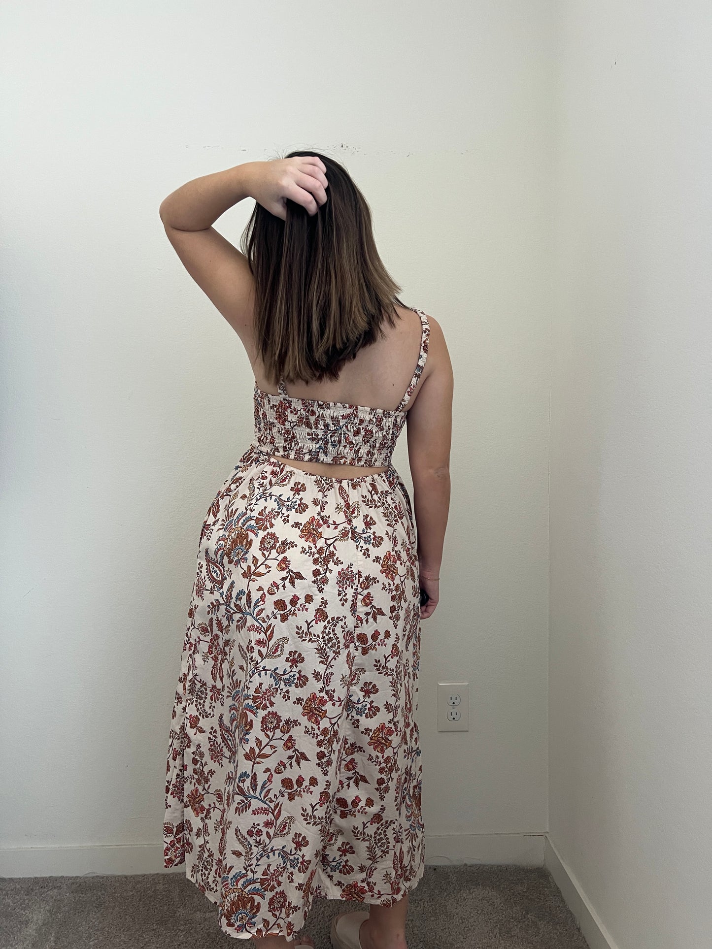 Floral Midi Dress (M)