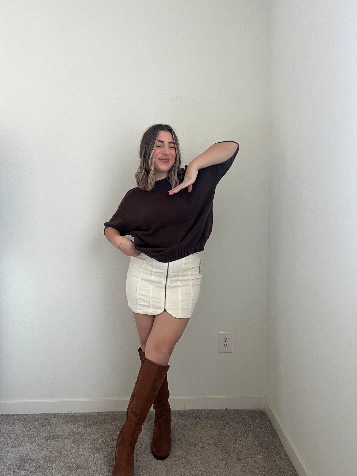 Free People Corduroy Mini Skirt (2)