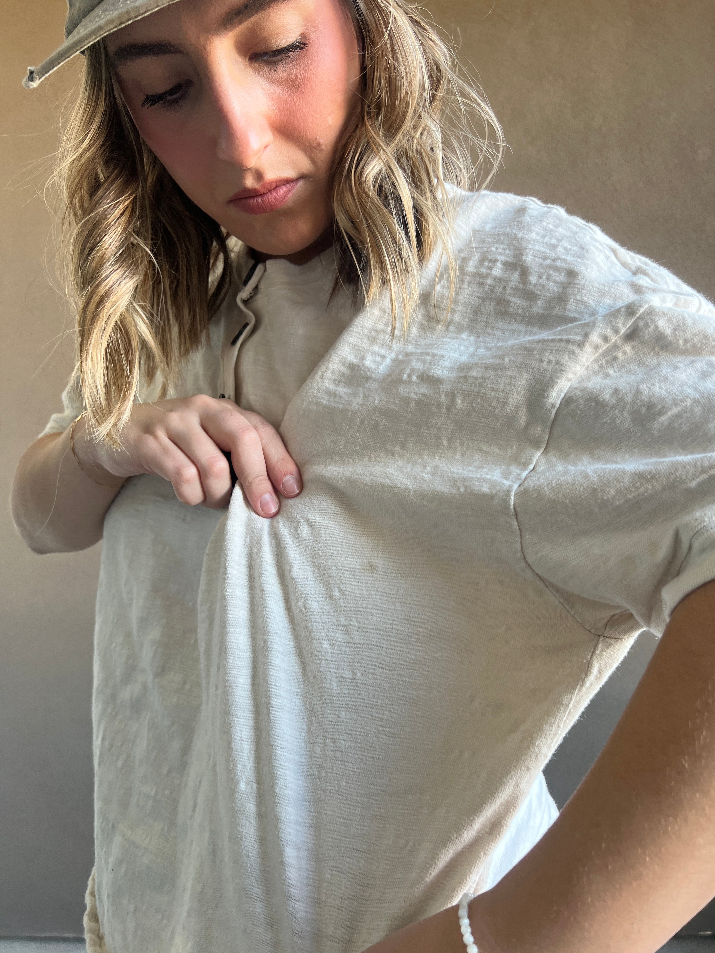 Madewell Henley Tee (L)