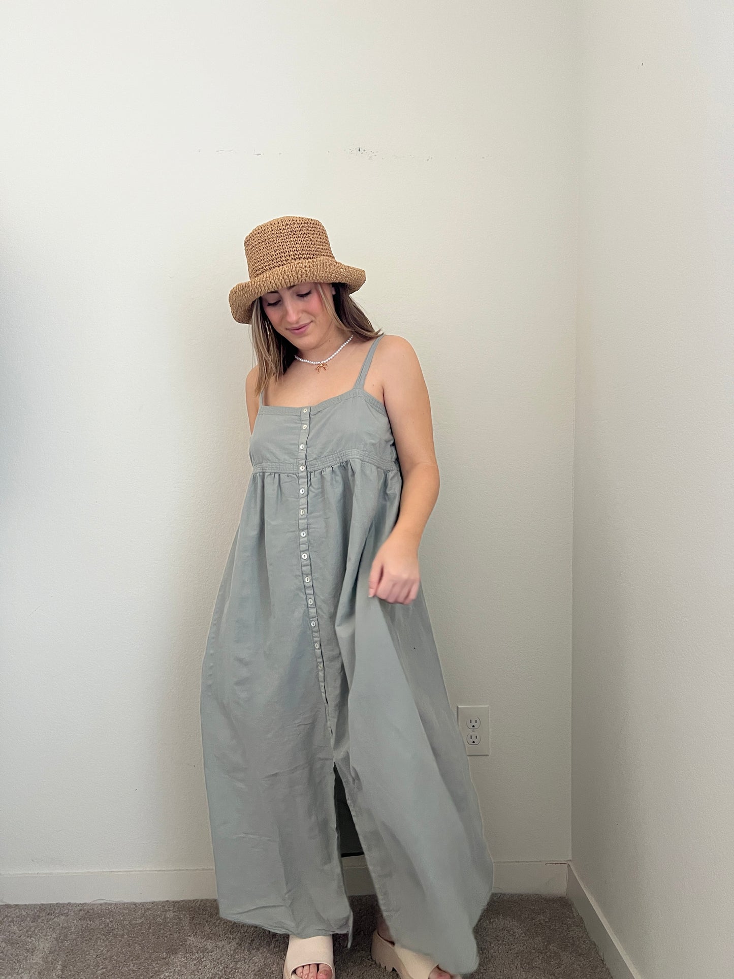 Sage Maxi Dress (L)