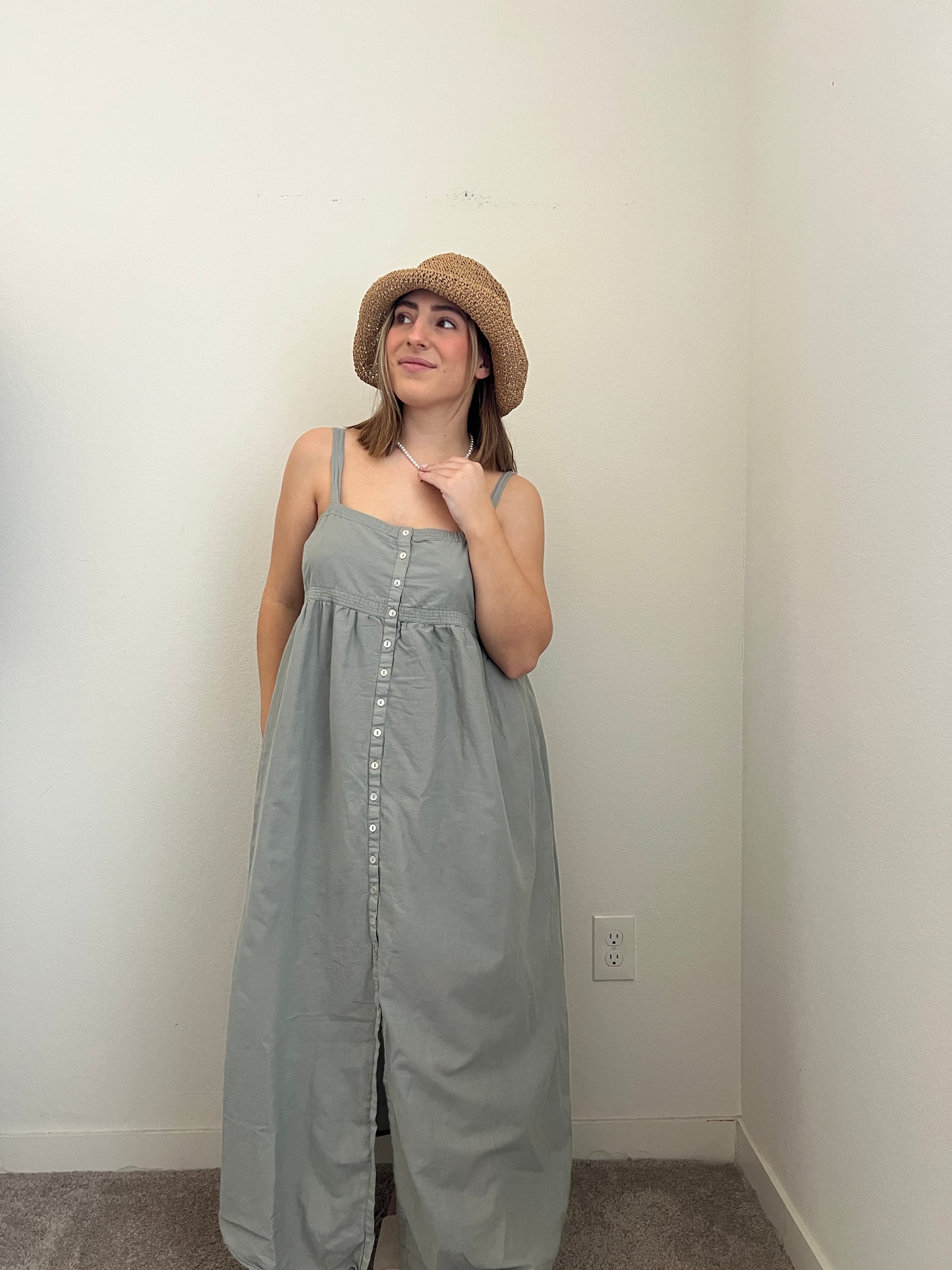 Sage Maxi Dress (L)