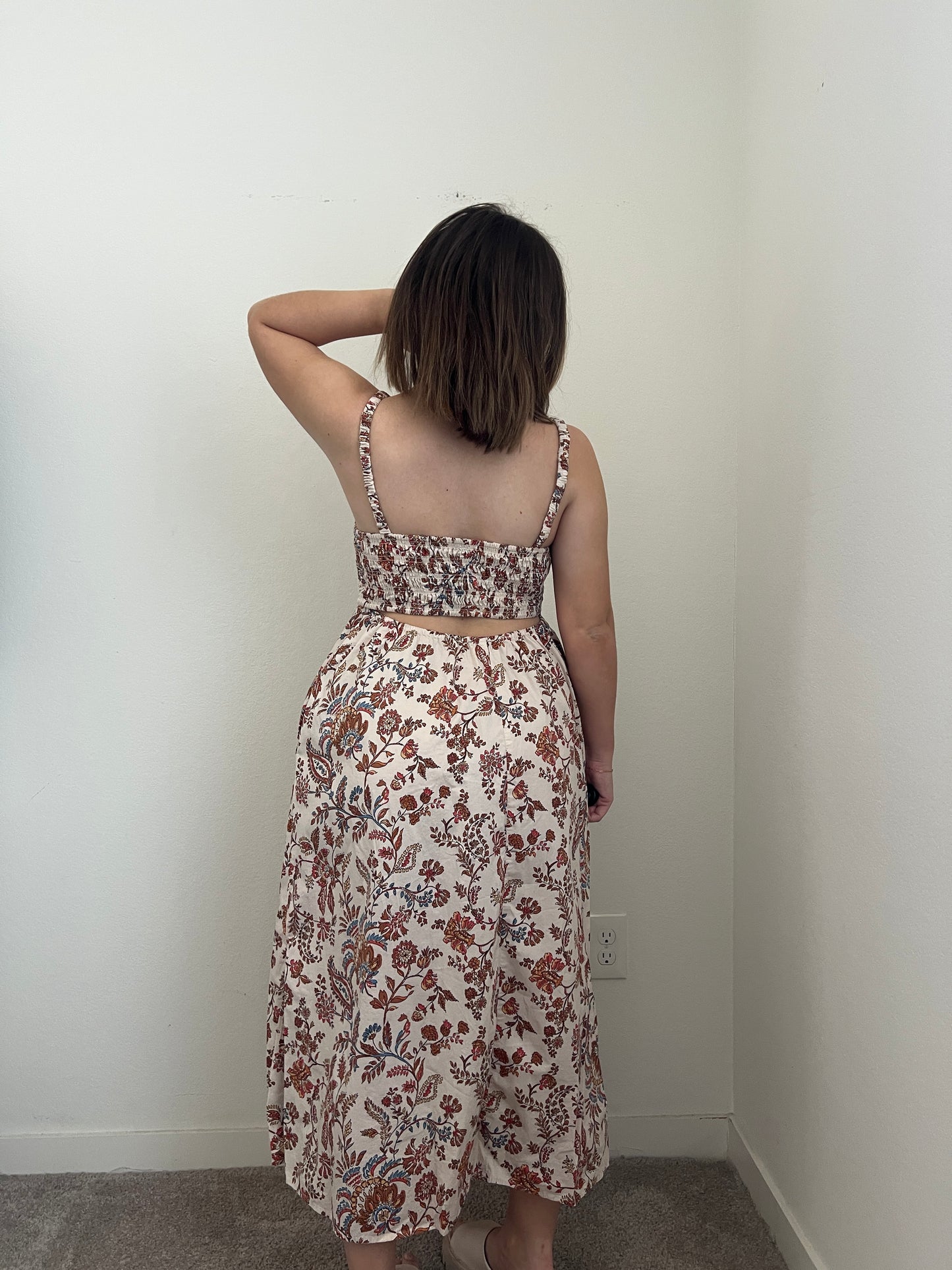 Floral Midi Dress (M)