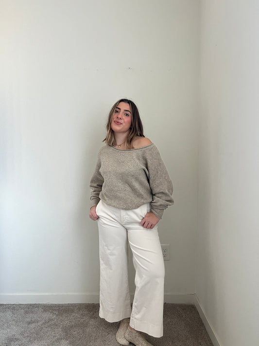 Cozy Taupe Sweater (S)