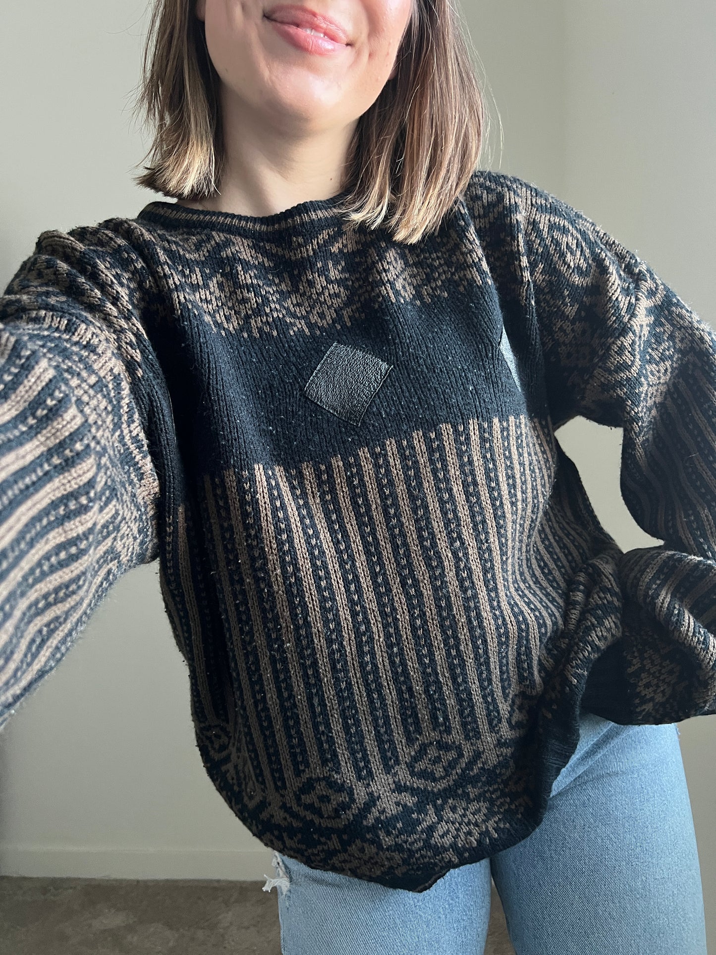 80's Chocolate Sweater (L)