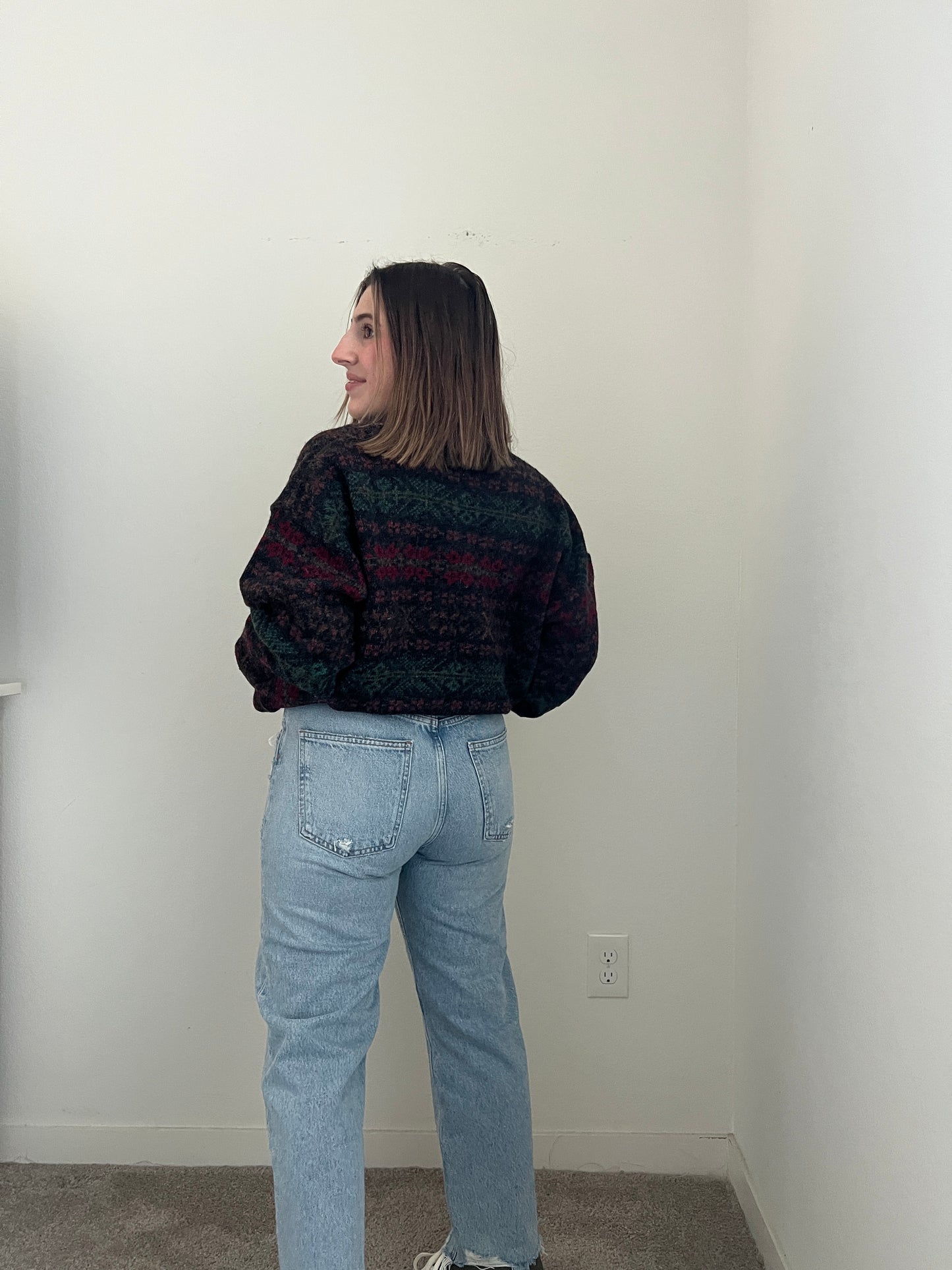 80's Scotland Wool Sweater (L)