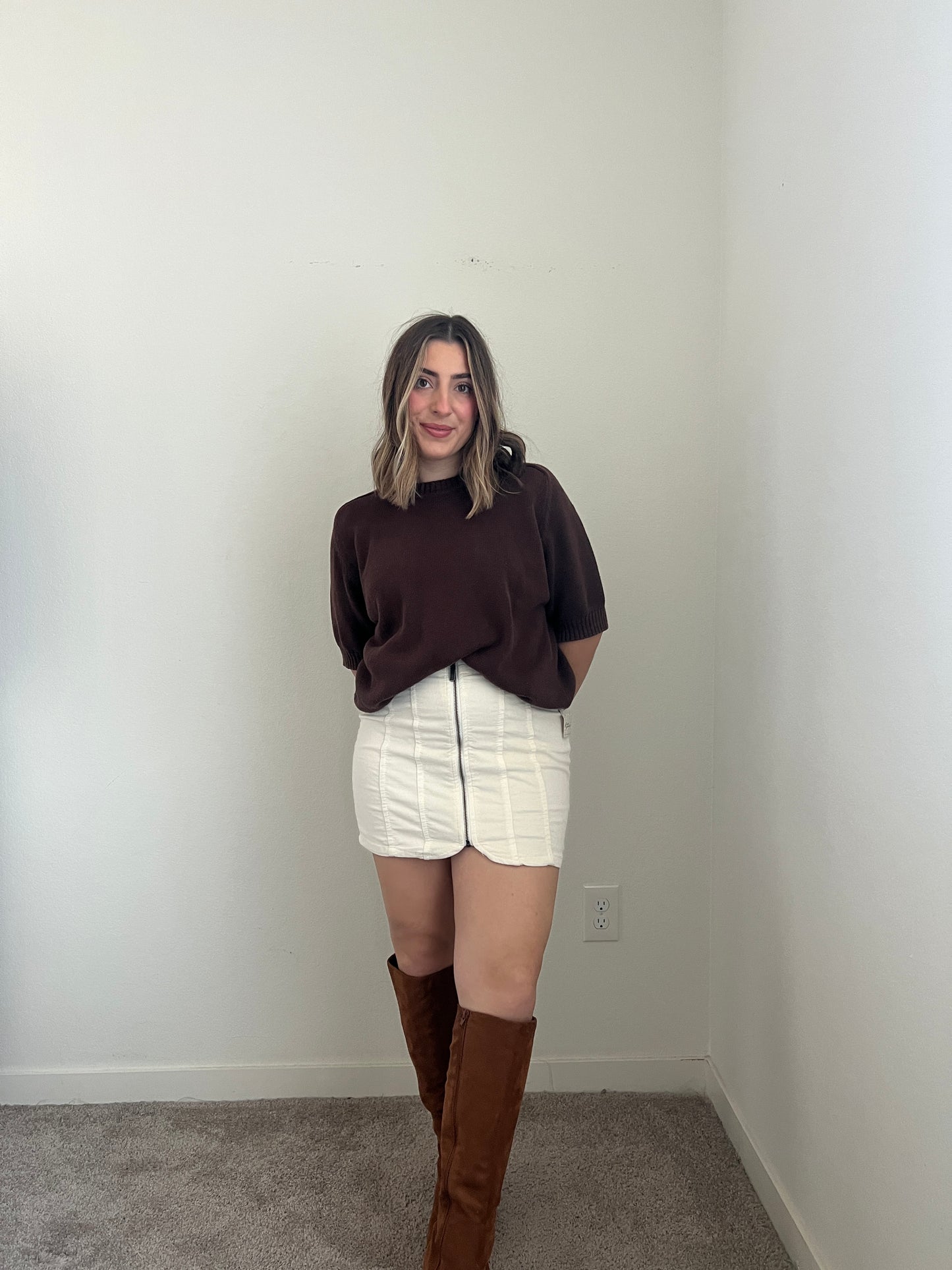 Free People Corduroy Mini Skirt (2)