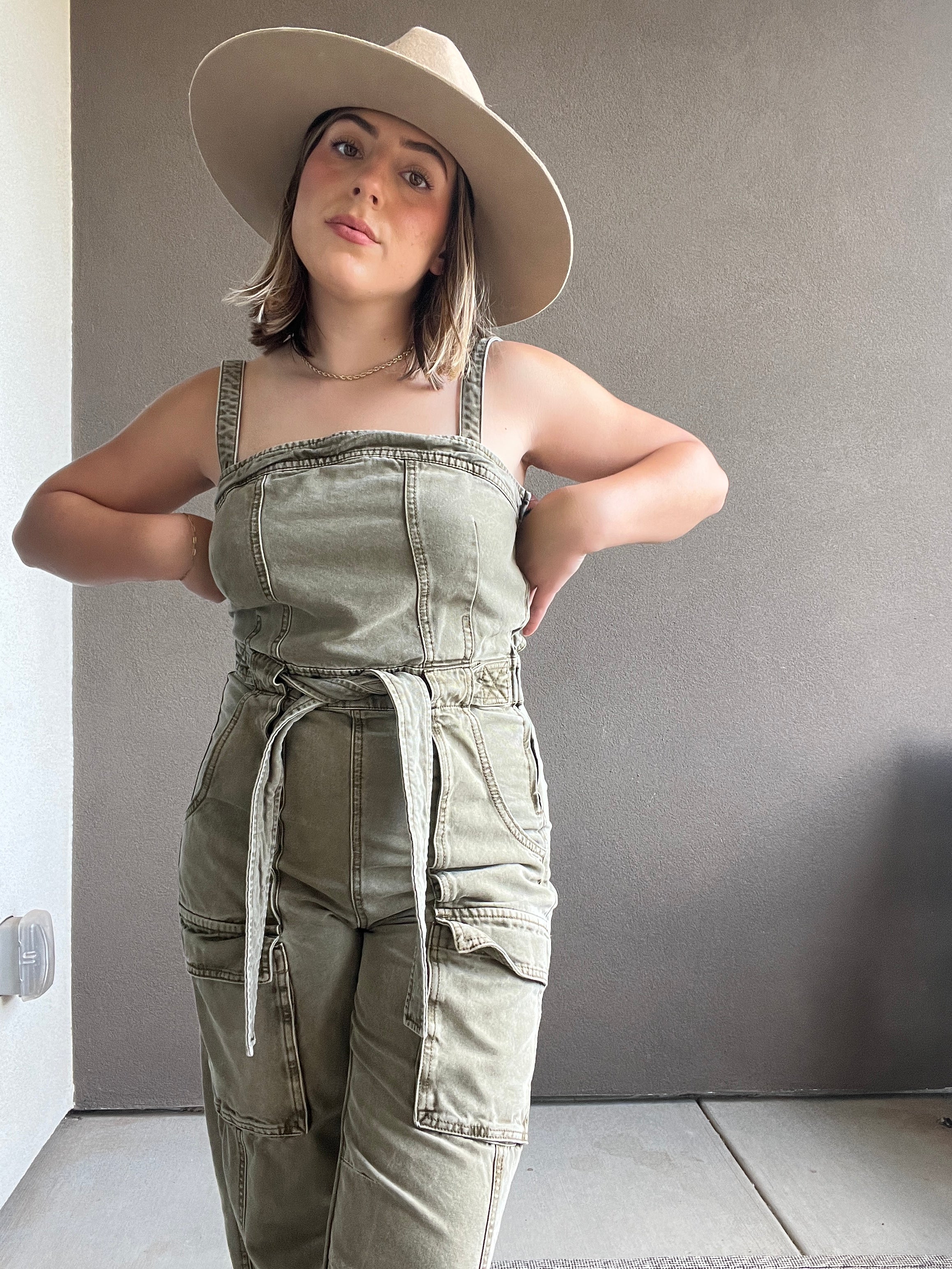 Free People Utility Jumpsuit (S)