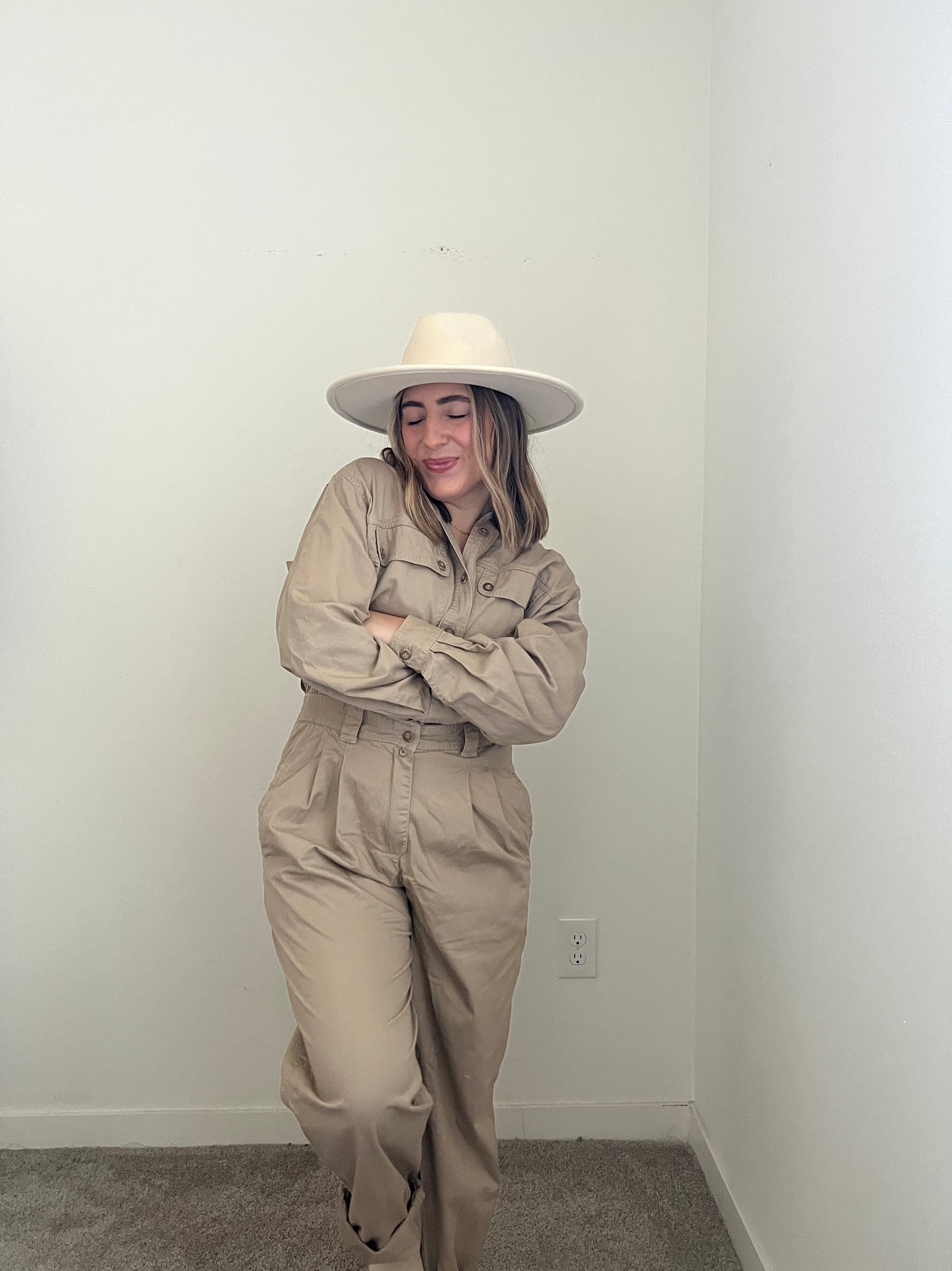 Vintage Khaki Coveralls (8)