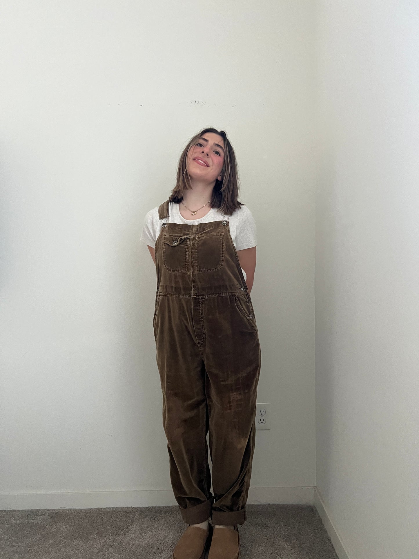 Vintage Velvety Overalls (L)