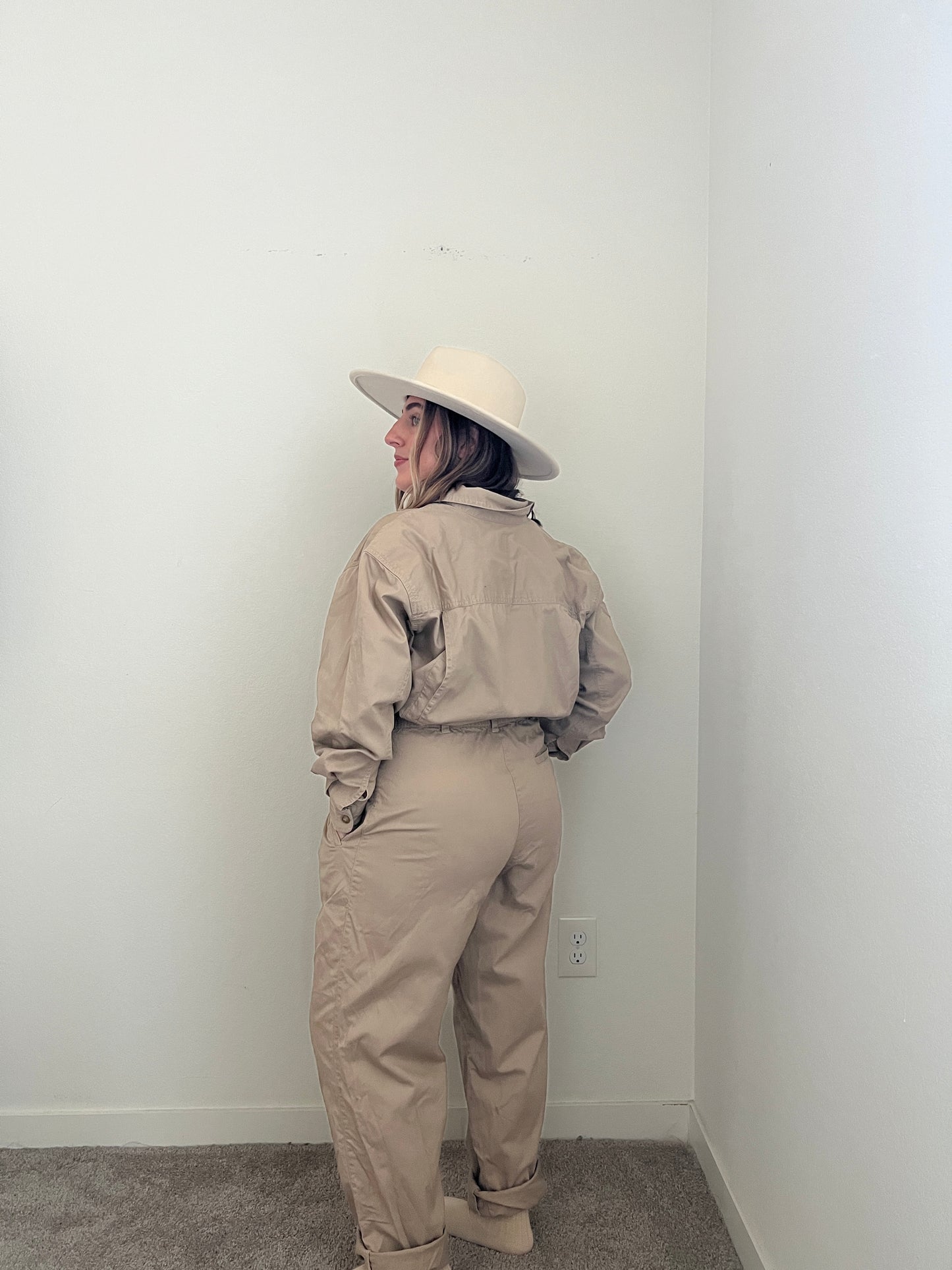 Vintage Khaki Coveralls (8)