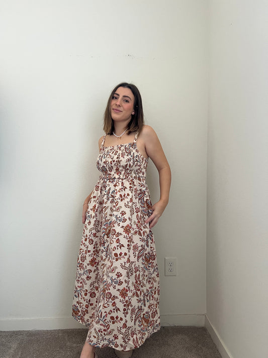 Floral Midi Dress (M)