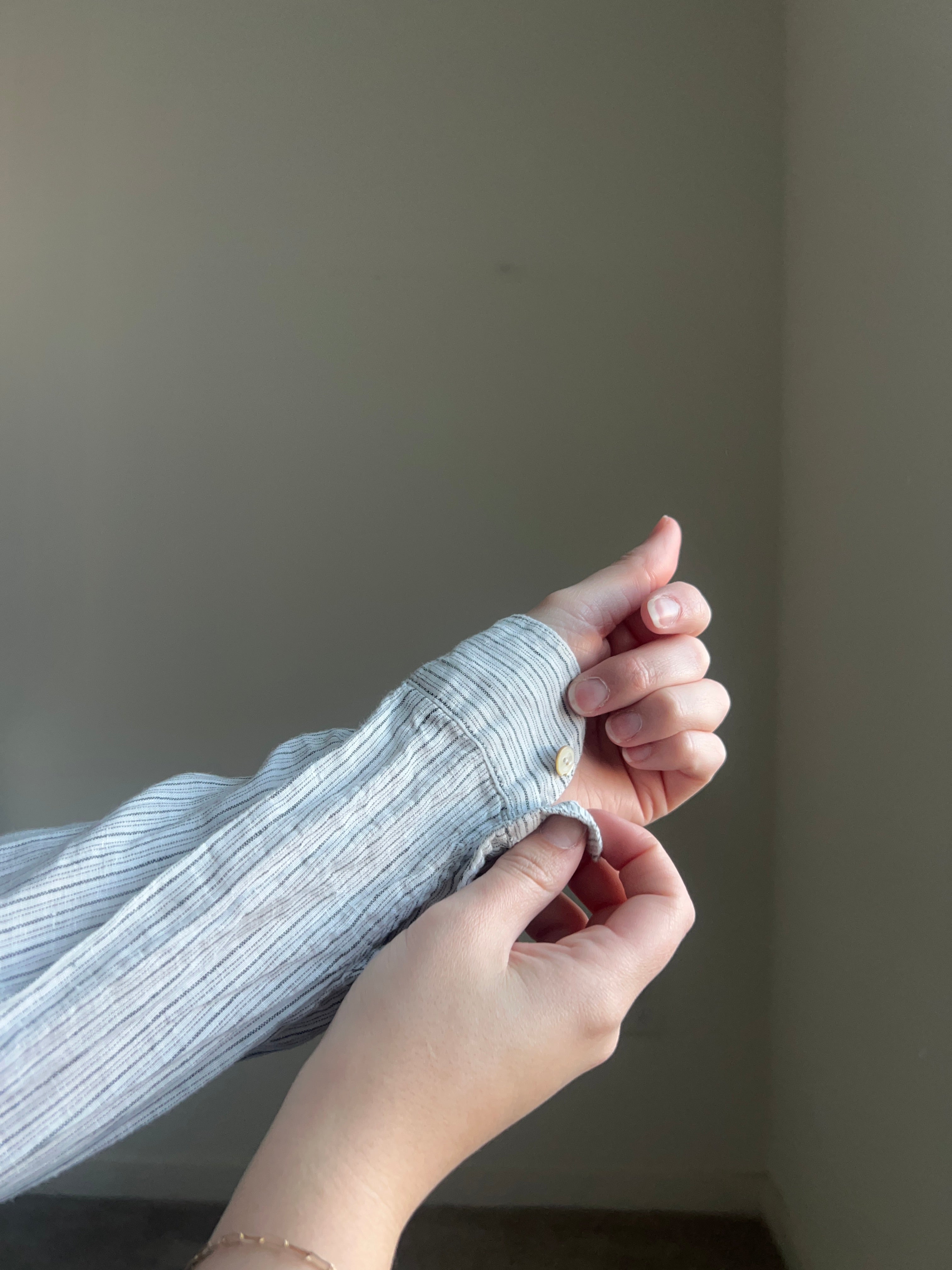 Eileen Fisher Linen Button Up (S)