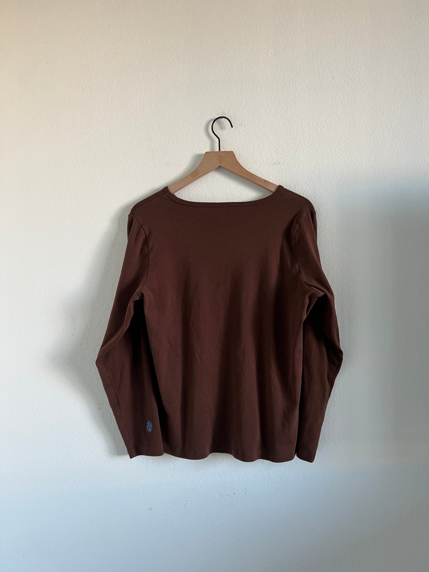 Pine Tree Long Sleeve in Chocolate (XL)