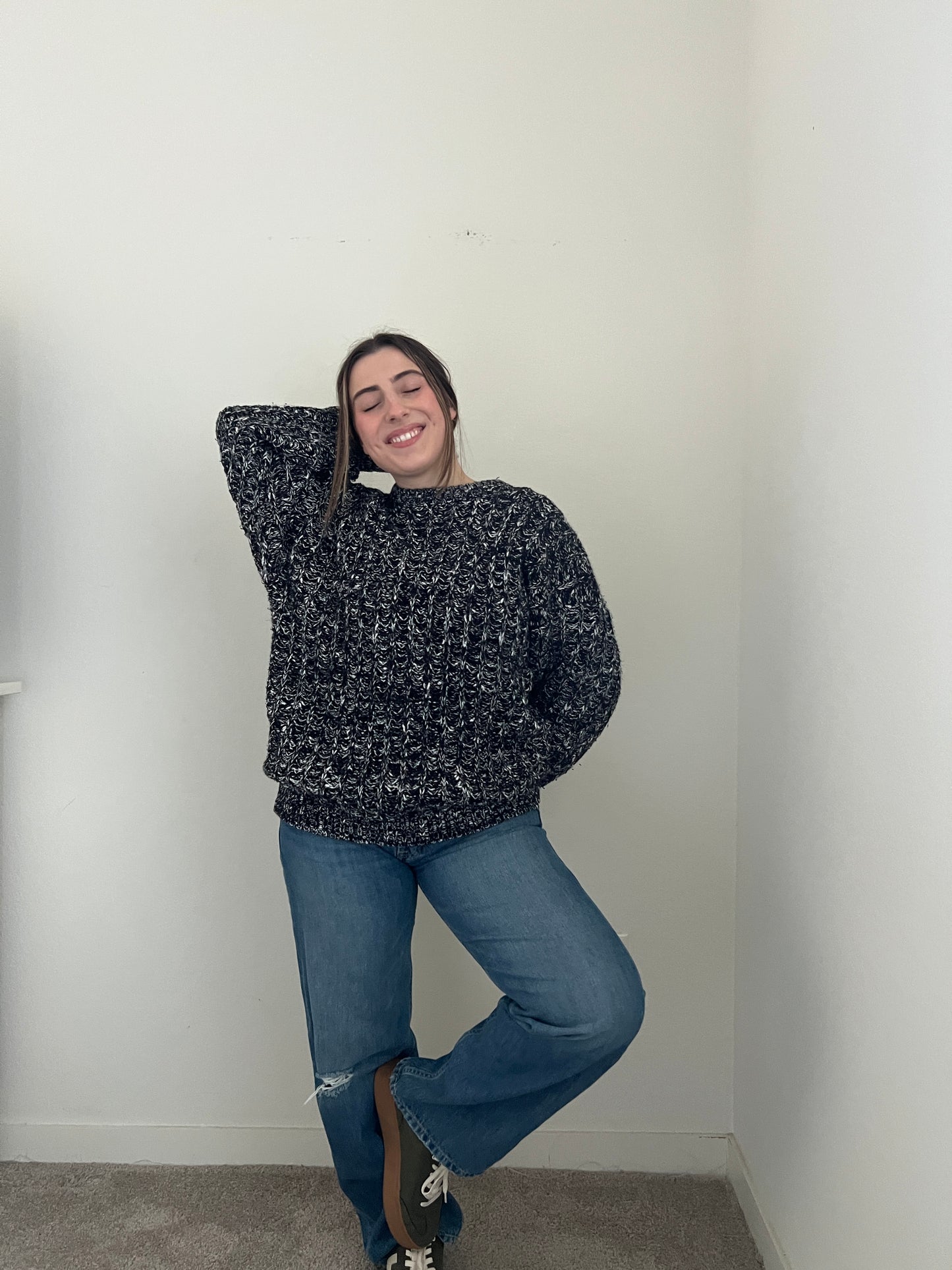 Vintage Cookies n Cream Sweater (L)