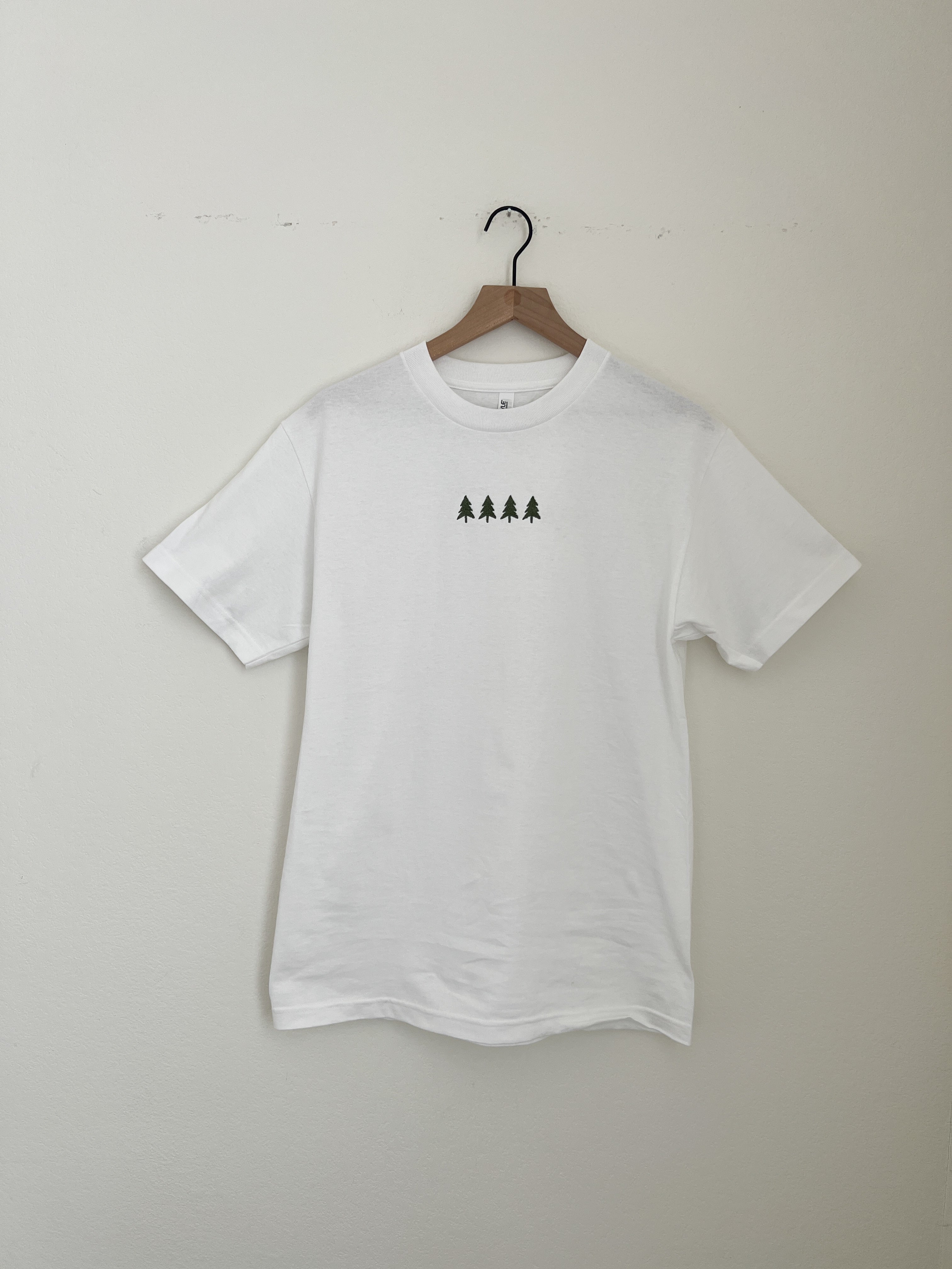 Pine Tree Tee in White (M)